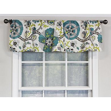 Floribunda Tailored 100% Cotton with Fully Lined 3" Rod Pocket Valance for Windows