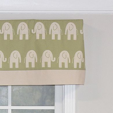 Ele Banded 100% Cotton with Fully Lined 3" Rod Pocket Valance for Windows
