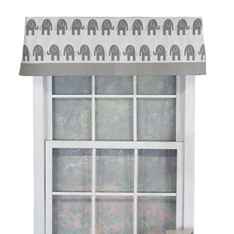Ele Banded 100% Cotton with Fully Lined 3" Rod Pocket Valance for Windows