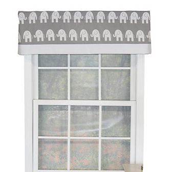 Ele Banded 100% Cotton with Fully Lined 3" Rod Pocket Valance for Windows
