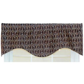 Twine Cornice 100% Cotton with Fully Lined 3" Rod Pocket Valance for Windows