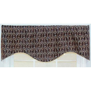 Twine Cornice 100% Cotton with Fully Lined 3" Rod Pocket Valance for Windows