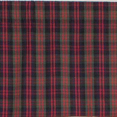 Timeless Plaid Tailored 100% Cotton with Fully Lined 3" Rod Pocket Valance for Windows
