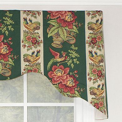 Rochelle Dutchess 100% Cotton with Fully Lined 3" Rod Pocket Valance for Windows