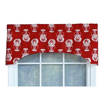 Claws Arch 100% Cotton with Fully Lined 3" Rod Pocket Valance for Windows