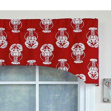 Claws Arch 100% Cotton with Fully Lined 3" Rod Pocket Valance for Windows