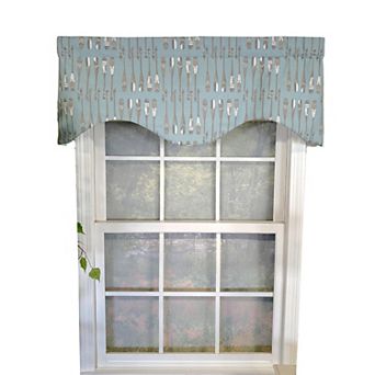 Paddle Away Cornice 100% Cotton with Fully Lined 3" Rod Pocket Valance for Windows