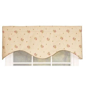 Hillside Corded Cornice 100% Cotton with Fully Lined 3" Rod Pocket Valance for Windows