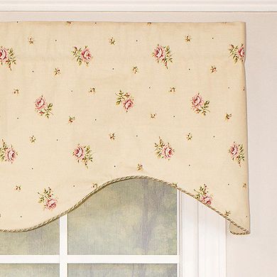 Hillside Corded Cornice 100% Cotton with Fully Lined 3" Rod Pocket Valance for Windows
