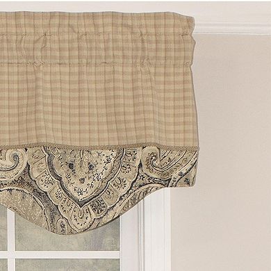 Sedona Blouson 100% Cotton with Fully Lined 3" Rod Pocket Valance for Windows
