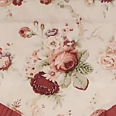 Norfolk Ruffled Cornice 100% Cotton with Fully Lined 3" Rod Pocket Valance for Windows