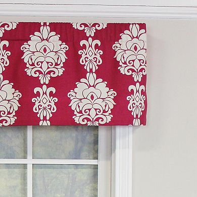 Free Spin Tailored 100% Cotton with Fully Lined 3" Rod Pocket Valance for Windows