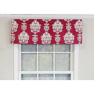 Free Spin Tailored 100% Cotton with Fully Lined 3" Rod Pocket Valance for Windows