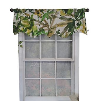 Jungla Regal 100% Cotton with Fully Lined 3" Rod Pocket Valance for Windows