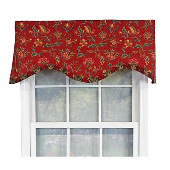 Norwell Ruffled Cornice 100% Cotton with Fully Lined 3" Rod Pocket Valance for Windows