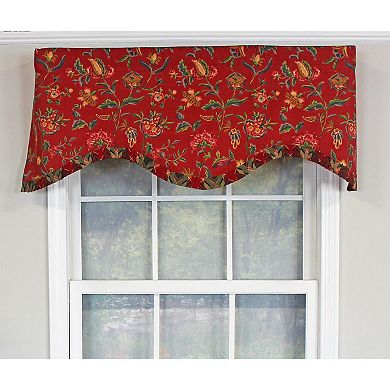Norwell Ruffled Cornice 100% Cotton with Fully Lined 3" Rod Pocket Valance for Windows