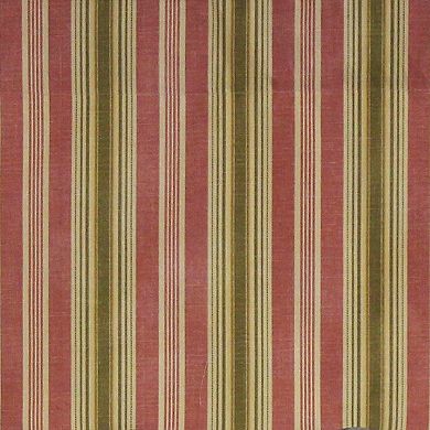 Dell Stripe Regal 100% Cotton with Fully Lined 3" Rod Pocket Valance for Windows