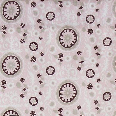 Pin Wheel Provance 100% Cotton with Fully Lined 3" Rod Pocket Valance for Windows