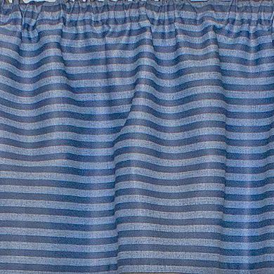 Serpentine Tailored 100% Cotton with Fully Lined 3" Rod Pocket Valance for Windows