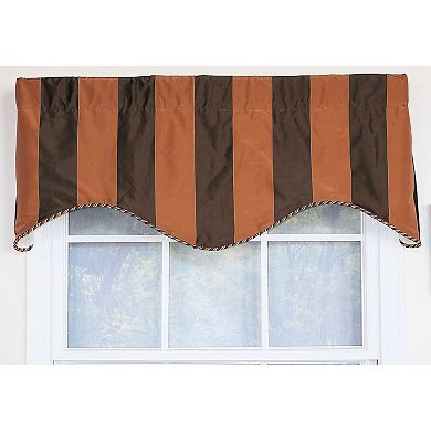 Pascal Corded Cornice 100% Cotton with Fully Lined 3" Rod Pocket Valance for Windows
