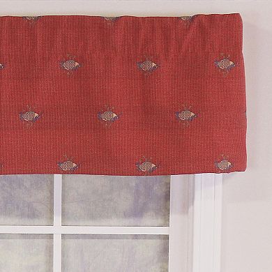 Bubbles Tailored 100% Cotton with Fully Lined 3" Rod Pocket Valance for Windows