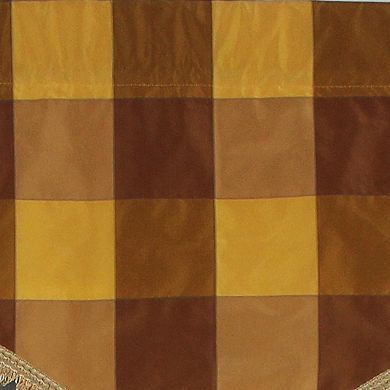 Pascal Trimmed Cornice 100% Cotton with Fully Lined 3" Rod Pocket Valance for Windows