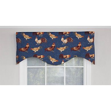 Rise N Shine Cornice 100% Cotton with Fully Lined 3" Rod Pocket Valance for Windows