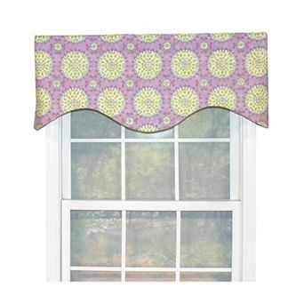 Canne Cornice 100% Cotton with Fully Lined 3" Rod Pocket Valance for Windows