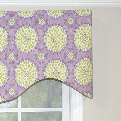 Canne Cornice 100% Cotton with Fully Lined 3" Rod Pocket Valance for Windows