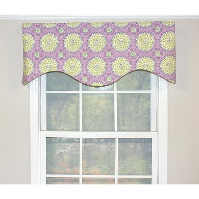 Canne Cornice 100% Cotton with Fully Lined 3" Rod Pocket Valance for Windows