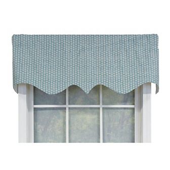Circles Regal 100% Cotton with Fully Lined 3" Rod Pocket Valance for Windows