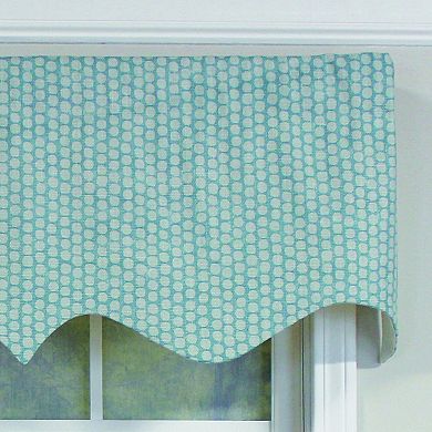 Circles Regal 100% Cotton with Fully Lined 3" Rod Pocket Valance for Windows