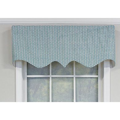 Circles Regal 100% Cotton with Fully Lined 3" Rod Pocket Valance for Windows