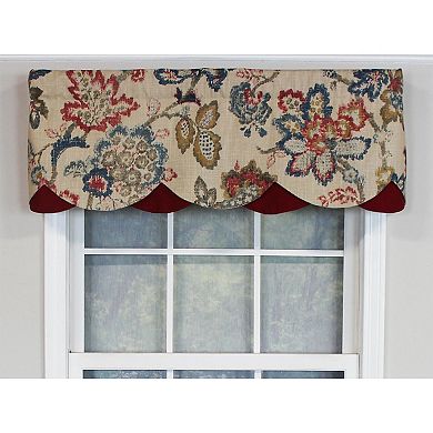 Silvia Petticoat 100% Cotton with Fully Lined 3" Rod Pocket Valance for Windows