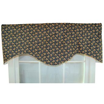Fenia Cornice 100% Cotton with Fully Lined 3" Rod Pocket Valance for Windows