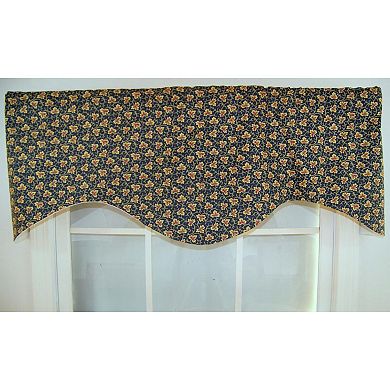 Fenia Cornice 100% Cotton with Fully Lined 3" Rod Pocket Valance for Windows