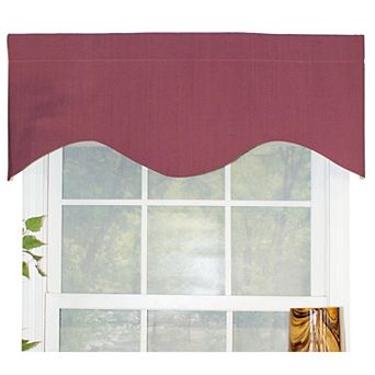Classic Cornice 100% Cotton with Fully Lined 3" Rod Pocket Valance for Windows