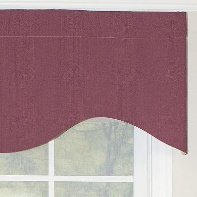 Classic Cornice 100% Cotton with Fully Lined 3" Rod Pocket Valance for Windows