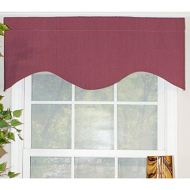 Classic Cornice 100% Cotton with Fully Lined 3" Rod Pocket Valance for Windows