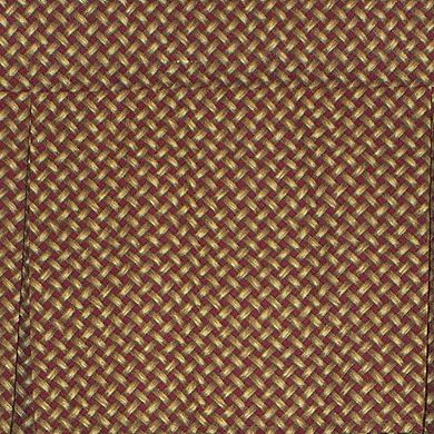 Trellis Pleated 100% Cotton with Fully Lined 3" Rod Pocket Valance for Windows