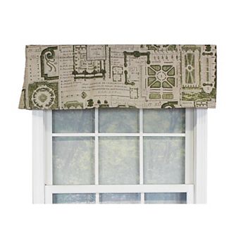 Le Jardin Tailored 100% Cotton with Fully Lined 3" Rod Pocket Valance for Windows