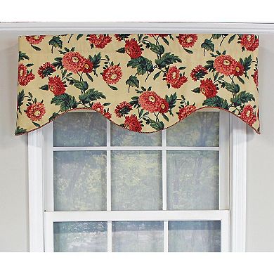 Ennis Corded Cornice 100% Cotton with Fully Lined 3" Rod Pocket Valance for Windows