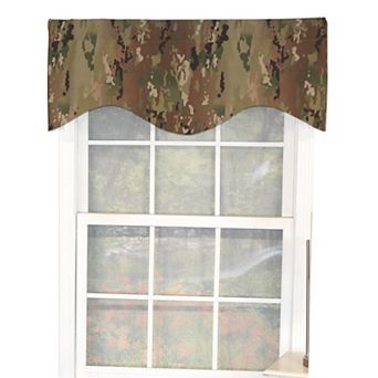 Cloak Cornice 100% Cotton with Fully Lined 3" Rod Pocket Valance for Windows
