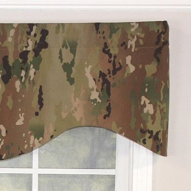 Cloak Cornice 100% Cotton with Fully Lined 3" Rod Pocket Valance for Windows