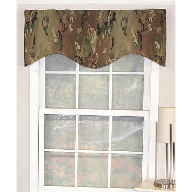 Cloak Cornice 100% Cotton with Fully Lined 3" Rod Pocket Valance for Windows
