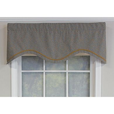 Bluebell Trimmed Cornice 100% Cotton with Fully Lined 3" Rod Pocket Valance for Windows