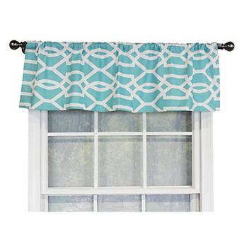 Moroccan Tailored 100% Cotton with Fully Lined 3" Rod Pocket Valance for Windows