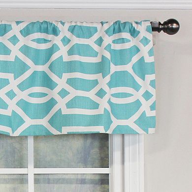 Moroccan Tailored 100% Cotton with Fully Lined 3" Rod Pocket Valance for Windows
