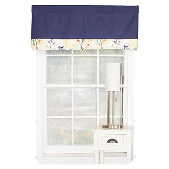 Tail Feather Banded 100% Cotton with Fully Lined 3" Rod Pocket Valance for Windows