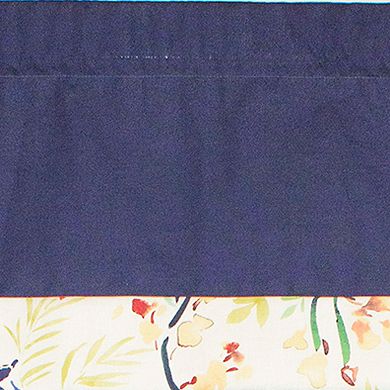 Tail Feather Banded 100% Cotton with Fully Lined 3" Rod Pocket Valance for Windows